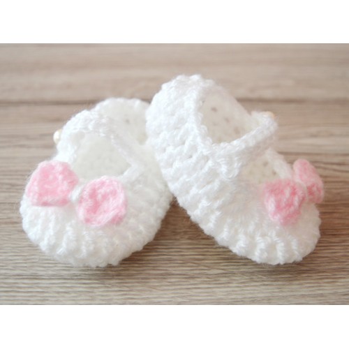 Crochet baby best sale girl shoes